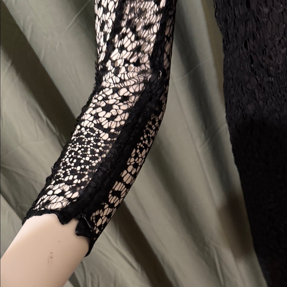 H&M Black Lace Long Sleeve Dress - Picture 4 of 5